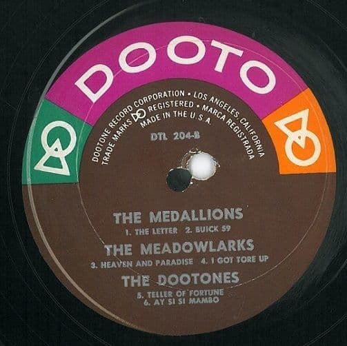 The Best Vocal Groups Rhythm And Blues Vinyl Record LP US Dootone